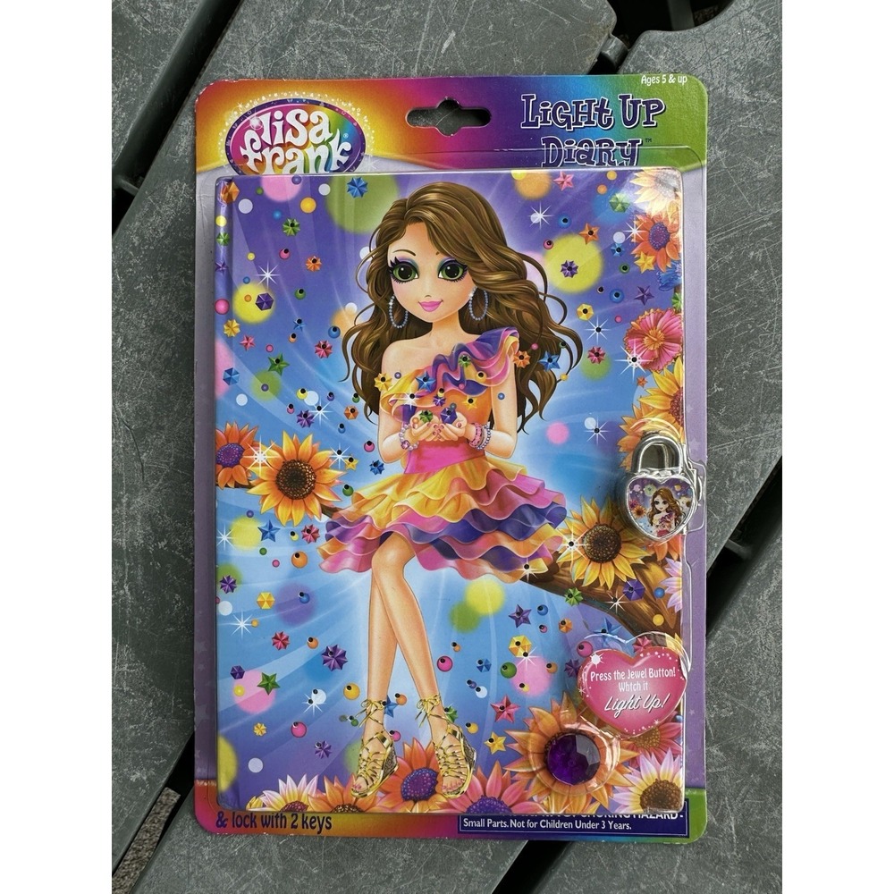 2012 Light Up Lisa Frank Tatey Bug Diary Journal New Lock And Key Sealed - Picture 4 of 6
